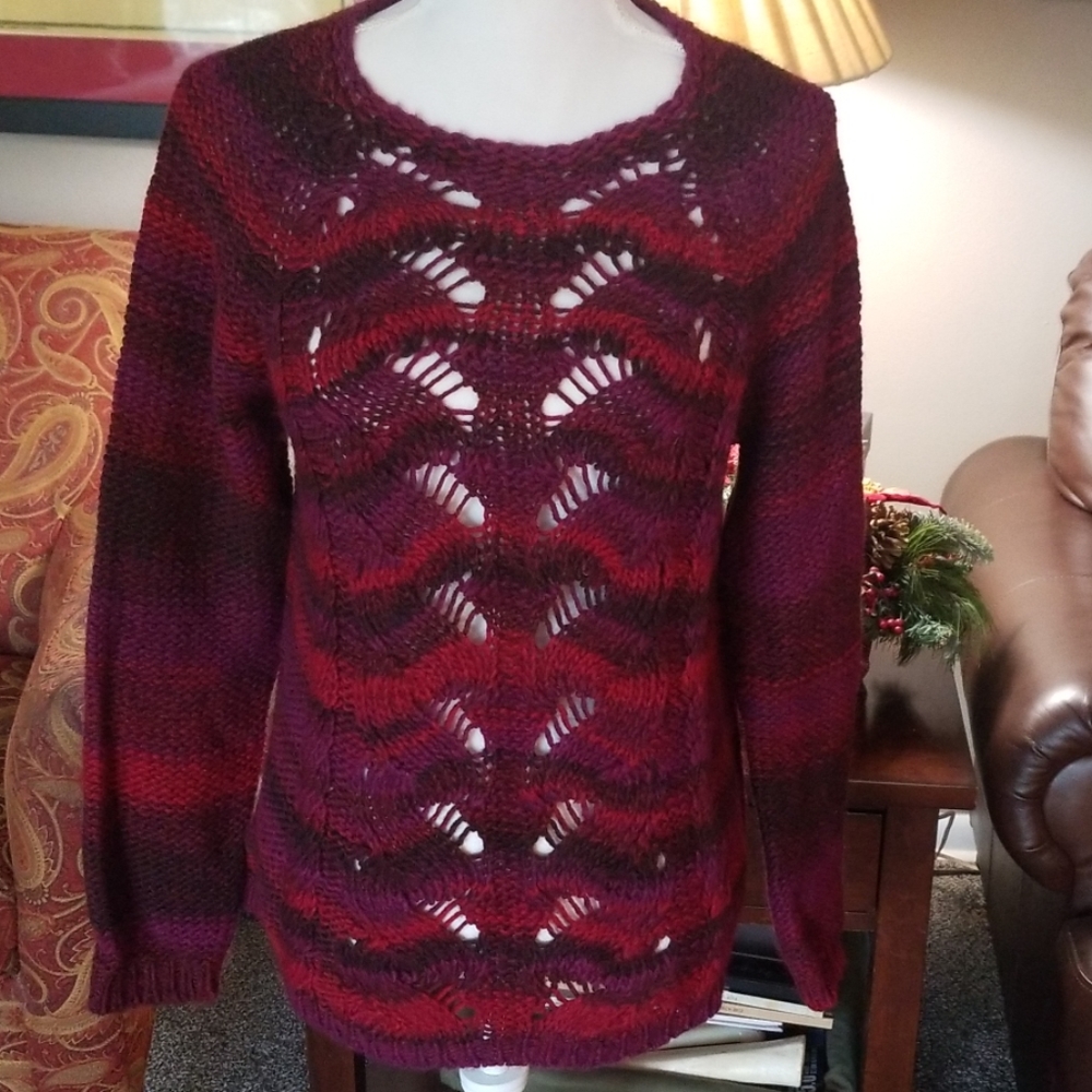 Purple/Browns/Reds Sweater